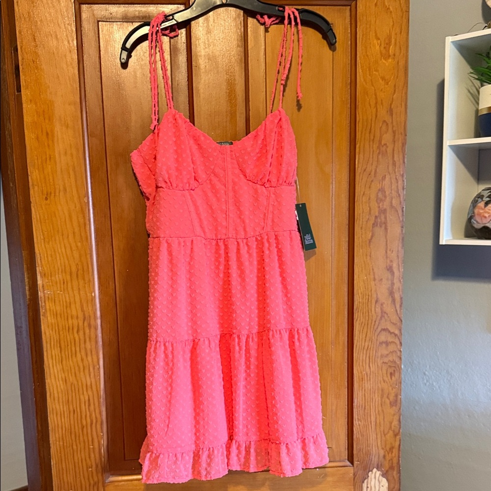 Wild Fable Coral Textured Dress
